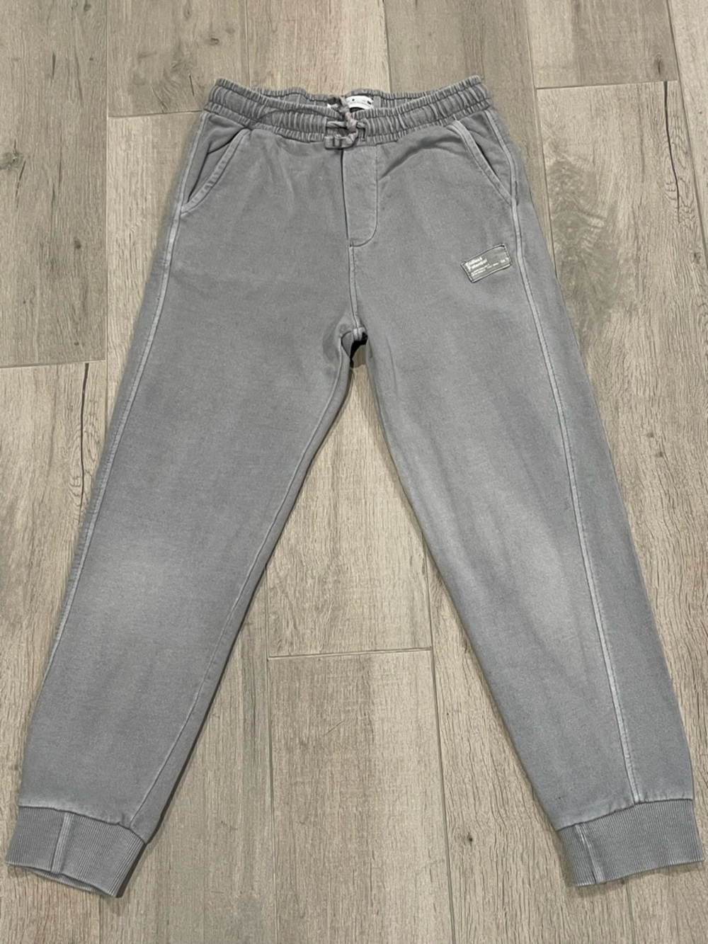 ZARA Boys Gray Jogger Pants Size 9 (134 cm) Slim Fit Sweatpants Athleisure